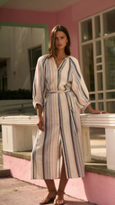 Sonmer Serena Blue Midi Dress