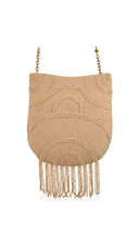 Coconutty Palm tree Beaded Fringe Crossbody Bag