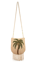 Coconutty Palm tree Beaded Fringe Crossbody Bag