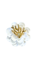 Coral Gold Pin