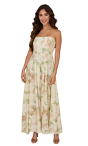 Positano Floral Meadow Pleated Maxi Dress