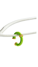 Lurex Lime Green Threaded Cuff