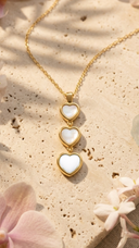 Three Hearts Y Necklace