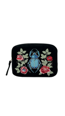 Beetle Sanctuary Velvet Makeup Pouch