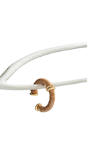 Lurex Beige Threaded Cuff