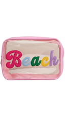 Clear 'Beach' Travel Pouch