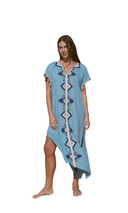 Tahiti Long Indigo Kaftan