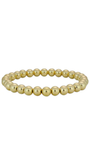 6 mm Gold Filled Beaded Stretch Bracelet