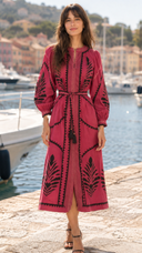 Sonmer Susan Fucsia Midi Dress