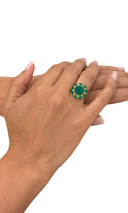 Green Onyx Statement Ring