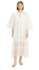 Adria White Maxi Cover Up
