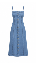Savannah Denim Midi Dress