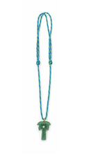 Adjustable Blue Semi-Precious Stone Palm Choker Necklace