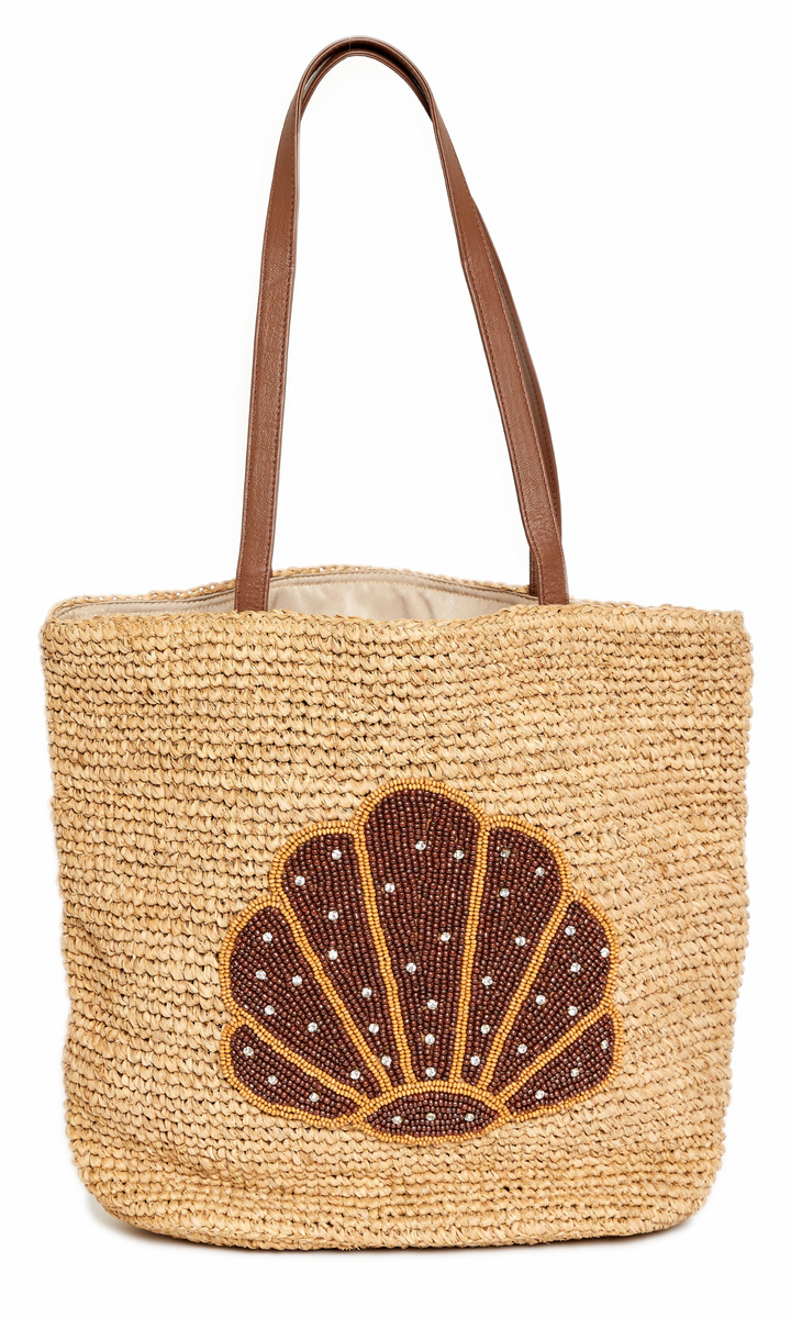 Shell Organic Raffia Tote – Island Girl Miami