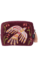 Cardinal Plum Velvet Pouch