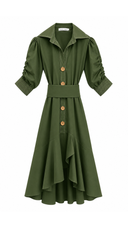 Green Chloe Promenade Maxi Dress