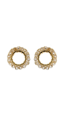 Garota Circular Beaded Studs