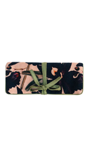 Midnight Orchid Florals Velvet Jewelry Travel Pouch
