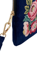 Floral Prosperity Velvet Everyday Pouch