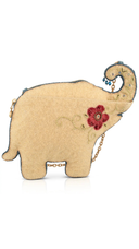 Lucky Elephant Beaded Crossbody
