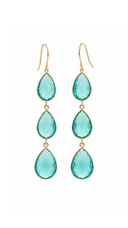 Turquoise Semi-Precious Stone Earrings