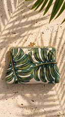 Monstera Crossbody Chain Large Clutch