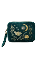 Intuitive Butterfly Velvet Everyday Wristlet Pouch