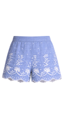 Serena Blue Eyelet Shorts