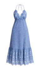 Serena Eyelet Blue Maxi Dress Island Girl Miami Serena Eyelet Blue Maxi Dress Island Girl Miami