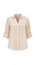 Paulina Pink Oversized Lurex Blouse