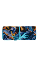 Iris Florals Velvet Jewelry Travel Pouch