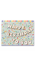 Garland Happy Birthday to You Birthday Card