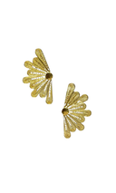 Filigree Fan Earrings Gold