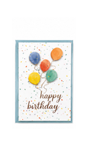 White Balloons Birthday Card
