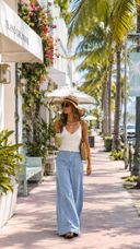 Marie Cream Pointelle Knit Tank Top