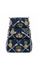 Bird Cotton Traveler Tote and Pouch Set