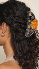 Gold Sun Hair Claw Clip