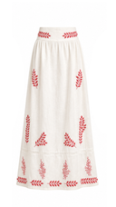 Poppy White Maxi Skirt