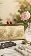 Gold Crossbody Chain Small Clutch