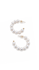 Tenerife Fresh Waterpearl Small Hoop Earrings