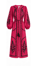 Helena Fucsia Midi Dress