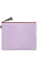 Lilac Butterfly Velvet Everyday Pouch