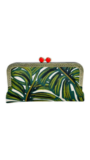 Monstera Crossbody Chain Small Clutch
