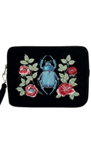 Beetle Sanctuary Velvet Everyday Pouch