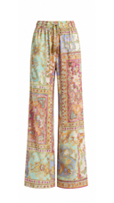 Morocco Satin Drawstring Palazo Pants