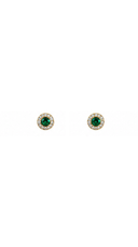Green Onix Stud Earrings