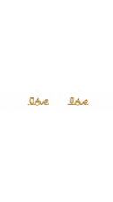 Love Plain Stud Earrings