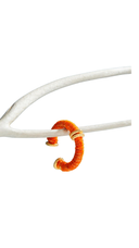 Lurex Orange Threaded Cuff