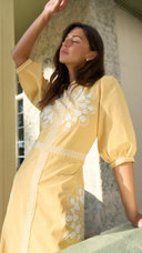 Sonmer Lauren Butter Yellow Maxi Dress