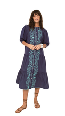 Mimi Navy Midi Dress